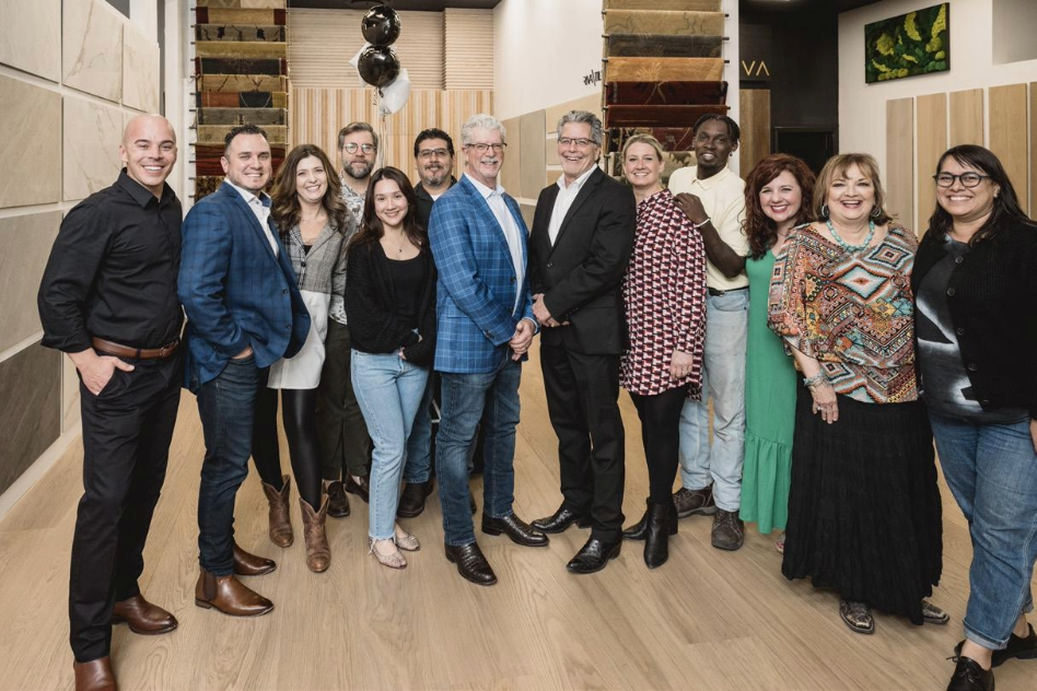 couple on new flooring 